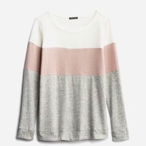 Stitch Fix Pink Clover Ameya Brushed Knit color block top Small